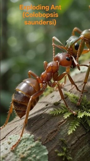 The Ant That Explodes to Save Its Colony! | Nature's Ultimate Sacrifice