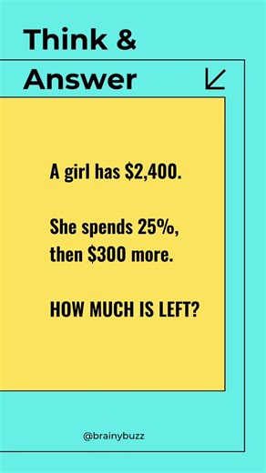 Solve this without a calculator.#FBReels #ViralReels #MathChallenge #BrainTeaser