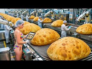 Inside A Modern Factory: Massive Indian Bread Production From Wheat (Full Process) #automation