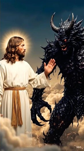 jesus vs. devil ⚔️ #jesus #jesuslovesyou #jesuschrist