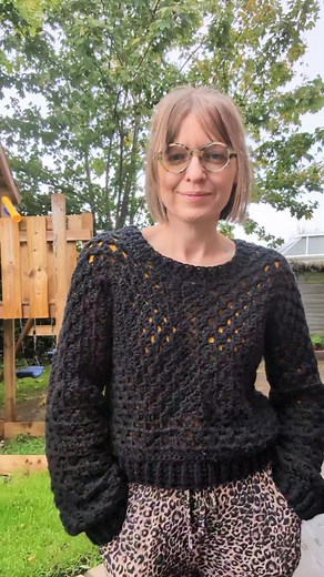 4.5K views · 223 reactions | Outfit of the day is The Granny Hexagon Sweater. This is on YouTube as a full length tutorial and also as a written pattern on my website, Etsy and Ravelry. #hexagonsweater #hexagoncardigan #crochet #crochetsweater #crochetfashion #crochettutorial #crochetyoutubechannel #crochetpattern #crochetdesign #slowfashion | Craft and a Cuppa | Facebook