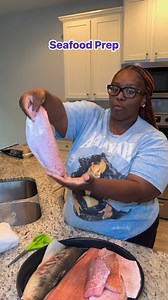 Prepping Seafood for the grill #dinnerprep #seafood | Ashley Jackson