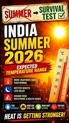 India’s Summer is becoming a SURVIVAL TEST!” 🔥🥵 #learning #india #summer #gk