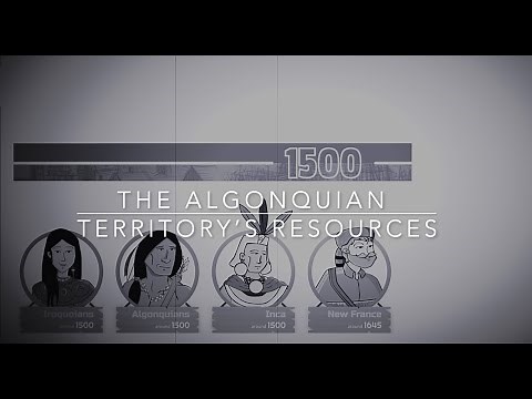 "The Algonquian territory's resources" - Algonquians around 1500 - Societies & Territories