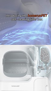 Never worry about low litter again. The box refills automatically, saving your time and effort. Keep your cats’ litter always just right.🤖 | Homerunpet