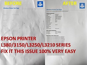 If your Epson printer printing blank pages or lines on pages Here's how to fix it 100% solution