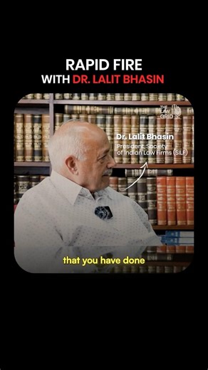 Rapid fire 🔥 ft. Dr. Lalit Bhasin, President, Society of Indian Law Firms (SILF)