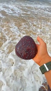 This is a very large, smooth and uniform piece of “Ocean Jasper”. “Ocean Jasper” is formed through the silicification and alteration of volcanic tuffs by mineral-rich hydrothermal fluids, which deposit minerals in concentric rings to create its distinctive orbicular patterns. | Omar Nacer