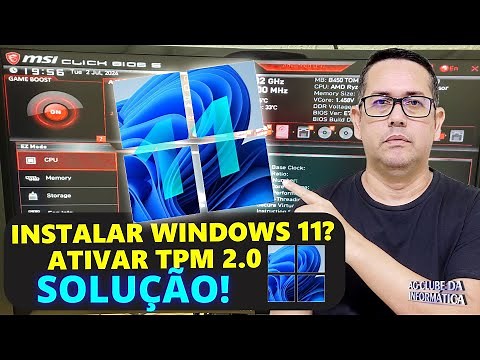 INSTALAR O WINDOWS 11? Como Ativar TPM 2.0 na BIOS-SETUP - MSI