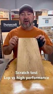 Lvp vs performance flooring scratch test #lvpflooring #flooringexperts #flooringtips #scratchtest