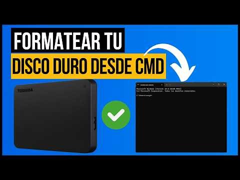 🟢 Cómo FORMATEAR DISCO DURO EXTERNO desde CMD usando DISKPART