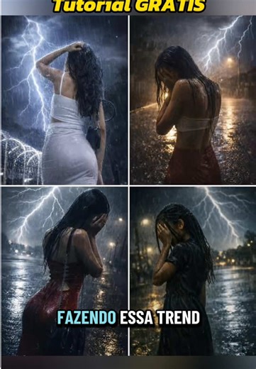 Tutorial de Fotos com Efeito de Chuva e Raios