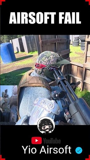 😱 MINIGUN AIRSOFT FAIL 😨 ▬ #funny #gaming #fail