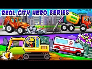 Real City Heroes On A Rescue Mission | Vehicles Compilation | Real City Hero Series