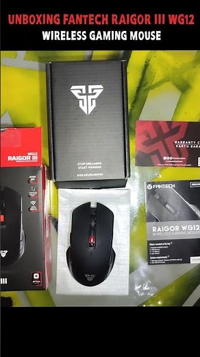 Unboxing Fantech RAIGOR III WG12 Wireless Gaming Mouse!