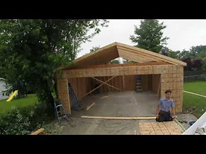 Amish garage build