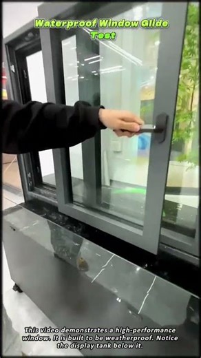 Waterproof Window Glide Test