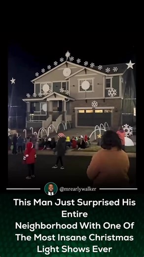 Early Walker on Instagram: "This is one of the most elaborate Christmas light setups you will ever see: What looks like a simple holiday display is actually a highly engineered system involving thousands of LEDs, custom controllers, and carefully mapped lighting zones across the entire property. Every snowflake, roofline, tree, arch, and color transition has to be programmed, wired, and tested so the entire house lights up in perfect harmony."