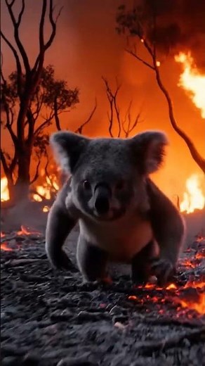 Koala piégé par le feu une lutte silencieuse pour survivre