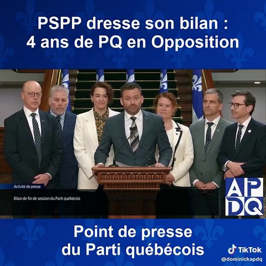 🏁 C'est la fin d'une session et d'un cycle! 🚀 Paul St-Pierre Plamondon dresse le bilan des 4 ans d'opposition du Parti Québécois. Découvrez les révélations sur le gaspillage caquiste, la caisse occulte du PLQ, et les stratégies pour octobre 2026! 📘 Le Livre bleu arrive avant la Saint-Jean. Le PQ est prêt à incarner le changement réel! 🏗️ #politique #elections2026 #ChangementReel #Souverainete #ActualiteQuebecoise #CAQ #PLQ #PQ #QS #PCQ #FederalVsQuebec #UPAC #InfrastructuresQuebec #debats #V