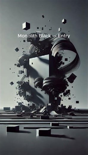 Monolith Black 4K Wallpaper (Aesthetic)
