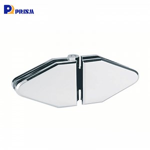 [Hot Item] Triangular Glass Door Hinge 180° Glass to Glass Fitting Brass Shower Enclosure Screen