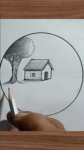 Beautiful Scenery Drawing Step by Step for Beginners | #drawing #art #sketch