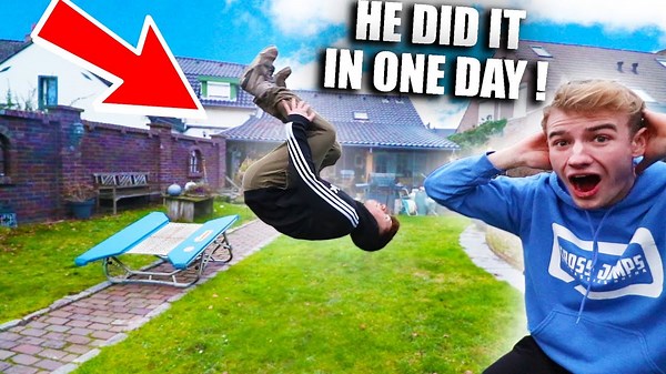 Learn a Backflip on the Ground in Just One Day