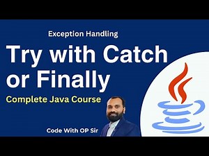 Exception #5 Java Try With Catch or Finally Block in Hindi