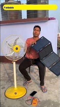 12 Volt Foldable Solar Panel 40 watt + 12 Volt High speed DC fan 30 watt without battery