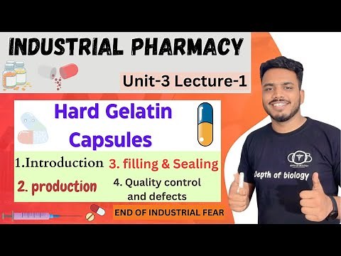 Hard gelatin capsules || production of hard gelatin capsule || filling and sealing | capsules unit 3
