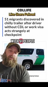 51 migrants found locked inside a freezing trailer in Texas, shivering at 55°F with no coats and barely any room to move. 😞 The driver? A 50-year-old man with NO CDL, no commercial license, no work visa, and no authority to be behind the wheel of that rig. He told border agents he was paid $1,500 to haul “bananas” to Houston… and this was his SECOND trip that week. Now he’s facing up to 10 years in federal prison. Here’s what’s terrifying: How are people with zero qualifications keep getting th