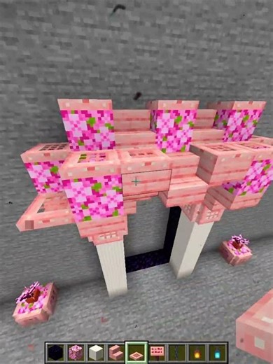 Minecraft Cherry Portal Build 🌸