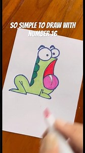 Cute Animal Drawing with Simple Shapes | Easy Step-by-Step tutorial 🐸🐭✏️