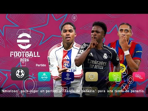 eFootball 2026 PPSSPP ORIGINAL ISO DOWNLOAD PES 2026 PSP FULL KITS 26 & TRANSFERS 4K GRAPHICS