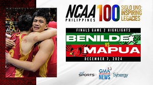 28K views · 287 reactions | Mapúa vs. Benilde (Finals Game 2 Highlights) ⭐️ The Mapúa Cardinals' 33-year long wait is over, as they defeat the Benilde Blazers in Game 2 of the #NCAA100 Finals, 94-82, for the Men's Basketball championship! Watch the full highlights of the game in this video. #NCAASigloUno #GMASports | GMA Sports PH | Facebook