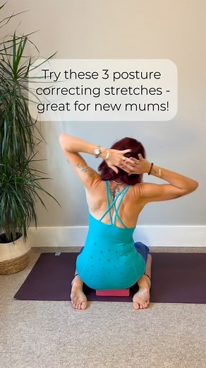 Have you been hunched over a laptop or a baby??👶 Why not try this quick upper back and shoulder release… go on try it NOW - let me know how it feels 💕💁‍♀️ (suitable from 6 weeks postpartum - 8 weeks after C-section). #posturecorrector #postnatalrecovery #upperbackpain | Unity Yoga