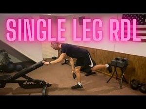 How to do a single leg RDL - Exercise Demonstration for Seniors