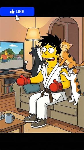 a cat alone cannot fix your problems #shorts #simpsons #cartoon