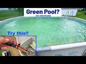 Green Pool Fix - DIY Pool Copper Ionizer