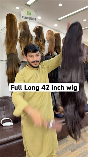 Ladies full Long 42 inch cap Hair wig available order keliya WhatsApp py contact kren 0331,5370355