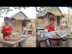 Adorable Little chef's fried Cucumber recipe for diner