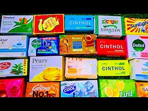 Relaxing Soap ASMR 🧼 Dettol, Pears, Lifebuoy, Cinthol, Liril & Medimix Satisfying Collection