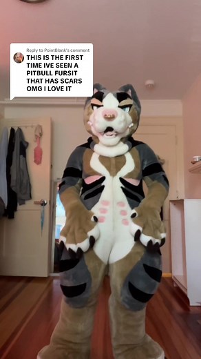 Furry Pitbull Fursuit Transformation Compilation