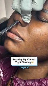 This is why you NEVER use a piercing gun! 😱🛑 #Piercing #PiercingGun #BodyModification