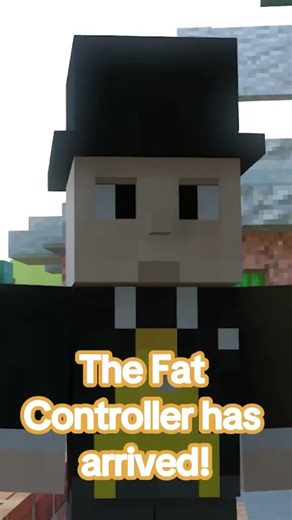The fat controller is here at Minecraft Thomas land!! #minecraft #minecraftpe #thomasandfriends