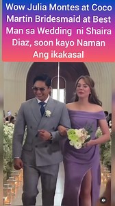 Wow Coco Martin at Julia Montes Bridesmaid at Best Man sa Wedding ni Shaira Diaz at EA De Guzman, Soon kayo Naman Ang ikakasal Julia annd Coco Martin Cctowner #CocoMartin #JuliaMontes #shairadiazwedding #cocojul #famous #popular #famouskid #trendingphoto #celebrity #celebritynews #ShowbizNews #ShowBiz #actress #actor #celebritykids | Showbiz Updates Vlogs