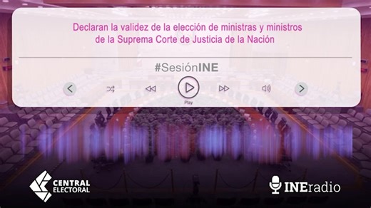 El INE aprobó el cómputo nacional y la validez de la elección de ministras y ministros de la SCJN. A partir de la reforma constitucional de 2024, el INE contribuye a la integración de los tres Poderes de la nación. 🔗https://centralelectoral.ine.mx/2025/06/15/declaran-la-validez-de-la-eleccion-de-ministras-y-ministros-de-la-scjn/ | INE México