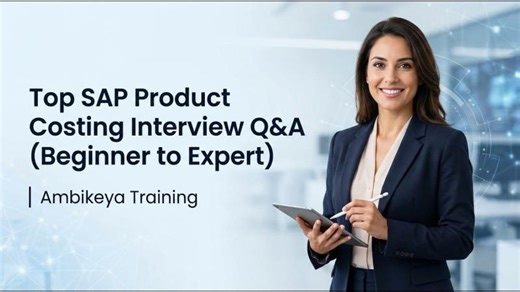 Top SAP Product Costing Interview Q A (Beginner to Expert) | Ambikeya Training | SAP Knowledge Hub - Ambikeya