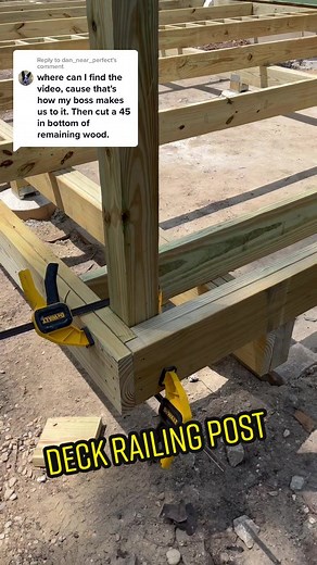 How to Properly Set a Deck Railing Post